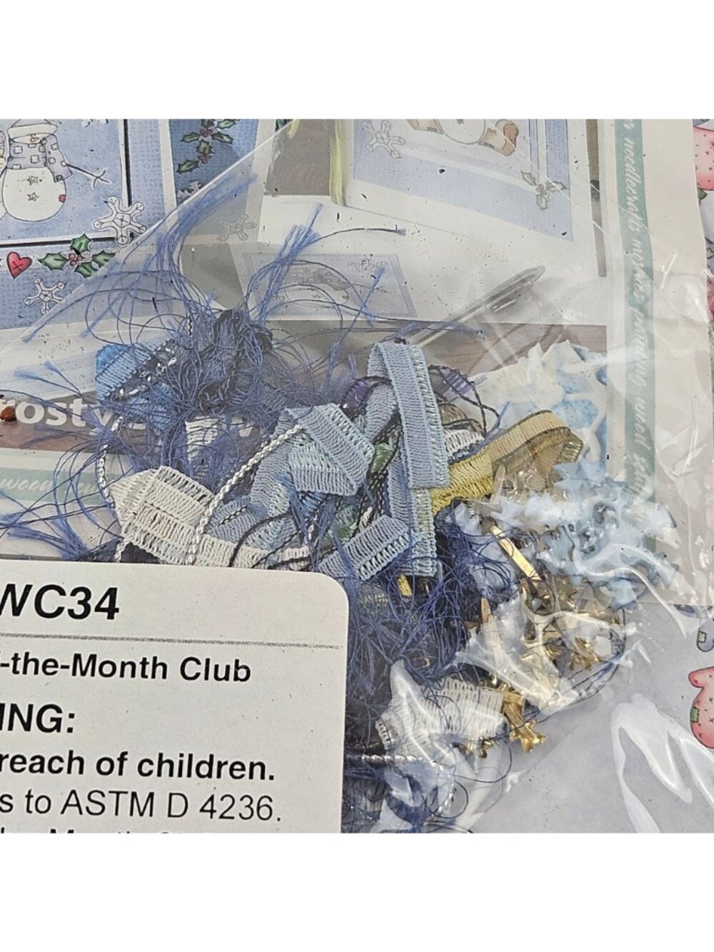 Creative Woman Kit of the Month Club CW 34 Snowman Card Making Annie's Attic NEW - Picture 6 of 7